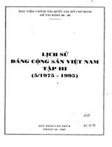 Lịch sử Đảng Cộng sản Việt Nam tập III 1975-1995 