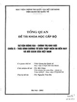 Sự vận động địa-chính trị khu vực châu á-Thái Bình Dương từ đầu thập niên 90 đến nay và đối sách của Việt Nam 