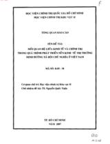 Mối quan hệ giữa kinh tế và chính trị trong quá trình phát triển nền kinh tế thị trường định hướng xã hội chủ nghĩa ở Việt Nam 