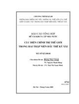 Cục diện chính trị thế giới trong hai thập niên đầu thế kỷ XXI 