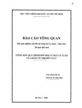 Tổng kết quá trình đổi mới tư duy lý luận của Đảng từ năm 1986 đến nay 