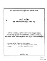 Đảng và Nhà nước Việt Nam thực hiện nghĩa vụ quốc tế đối với cách mạng Lào thời kỳ 1930-1954 - Một số bài học kinh nghiệm 