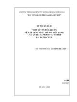 Một số vấn đề lý luận về xây dựng Ðảng đối với một Ðảng cầm quyền lãnh đạo sự nghiệp xây dựng chủ nghĩa xã hội 