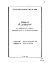 Đổi mới công tác kiểm tra nhằm xây dựng cơ sở Đoàn vững mạnh 