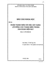 Đoàn Thanh niên với việc xây dựng lối sống cho thanh niên trong giai đoạn hiện nay 