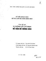 Tư tưởng Hồ Chí Minh về vấn đề nông dân. 