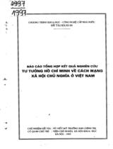 Tư tưởng Hồ Chí Minh về Cách mạng XHCN ở Việt Nam 