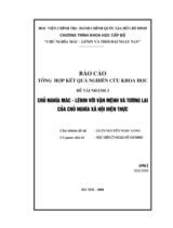 Chủ nghĩa Mác-Lênin với vận mệnh và tương lai của chủ nghĩa xã hội hiện thực 