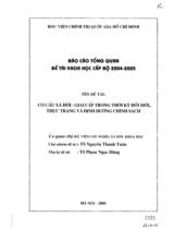 Cơ cấu xã hội - giai cấp trong thời kỳ đổi mới: Thực trạng và định hướng chính sách 