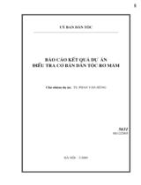 Điều tra cơ bản dân tộc Rơ Măm 