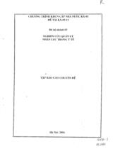 Nghiên cứu và đề xuất giải pháp nâng cao hiệu quả quản lý và sử dụng nguồn nhân lực trong quá trình công nghiệp hoá, hiện đại hoá đất nước. Nhánh 5: Nghiên cứu quản lý nhân lực trong y tế 