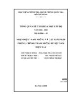 Nhận diện tham nhũng và các giải pháp phòng, chống tham nhũng ở Việt Nam hiện nay 