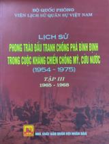 Lịch sử phong trào đấu tranh chống phá bình định trong cuộc kháng chiến chống Mỹ, cứu nước (1954 - 1975)  